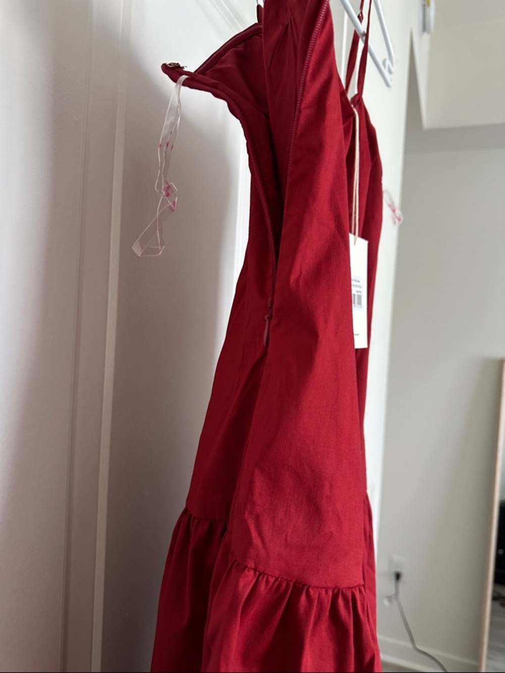 Peppermayo Red Maxi Dress with Spaghetti Straps - Picture 3 of 7